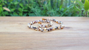 Mosaic Baltic Amber 32cm Baby/Toddler Necklace