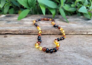 True Rainbow Baltic Amber 33cm Baby/Toddler Necklace