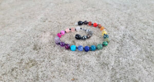 Adults/Teen Rainbow Gemstones Anklet 26cm