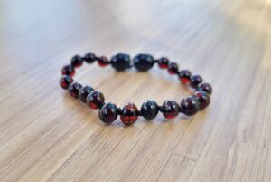 Cherry Baltic Amber 14cm Baby/Toddler Anklet